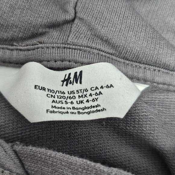 H&M Girls Printed Rainbow Hoodie Size 5T - Picture 2 of 4